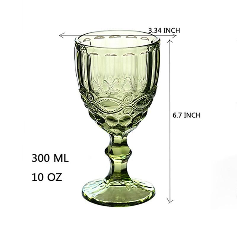 كؤوس الزجاج النبيذ الرجعية خمر الإغاثة النبيذ الأحمر كأس 300ml نقش النقش عصير الشرب نظارات الشمبانيا متنوعة كابليك 2021 من Christmas Ornaments 70 23ر س موبايل Dhgate