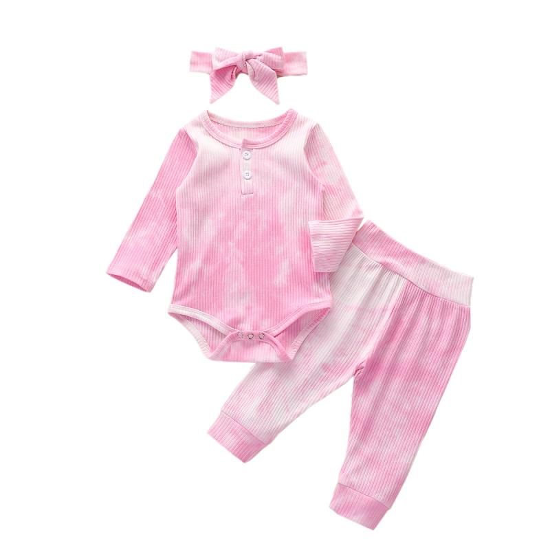 3pcs Primavera Otoño De Ropa De Bebé Recién Nacido Niños Niñas Tie-dye De  Manga Larga Mameluco+pantalones+sombreros Niño Pequeño Bebé De Tejido  Acanalado Trajes ~ Misc \u003e Simef.cl