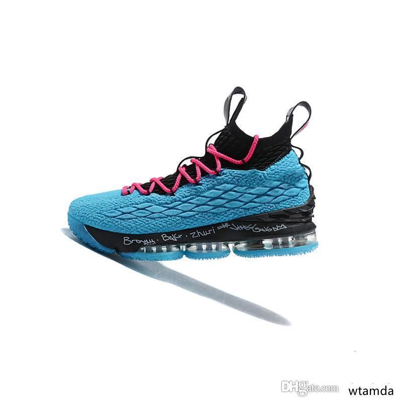Compra Hombres Baratos Lebron 15 Diamante Zapatos De Baloncesto Del Césped  A La Venta De Flores Estilo De Vida Negro Blanco Azul De Corte Bajo Botas  De Las Zapatillas De Deporte Al