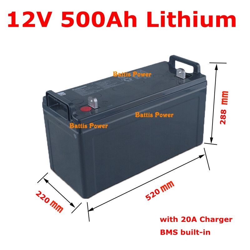 compensación olvidadizo Estadístico Rechargeable 12V 500Ah 600Ah Lithium Li Ion Battery Pack With BMS For  Emergency System Solar Emergeny Storage+20A Charger From Liuzedonggggg,  $1,648.25 | DHgate.Com