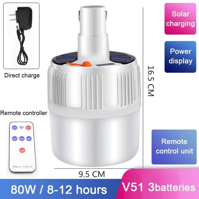 Solar-V51-3 batterier-fjärrkontroll