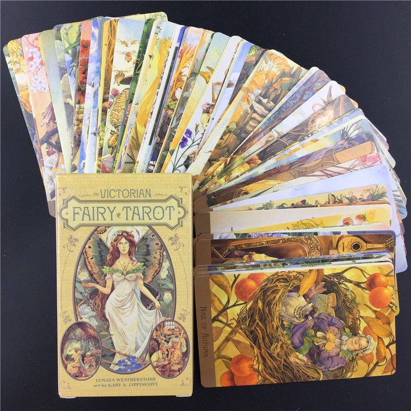 44 Blatt Arbeit Ihre leichte Tarot-Brettspielkarte lustige Brettspielkarte f/ür Party und Haushalt Mississ Fairy Tarot-Karten