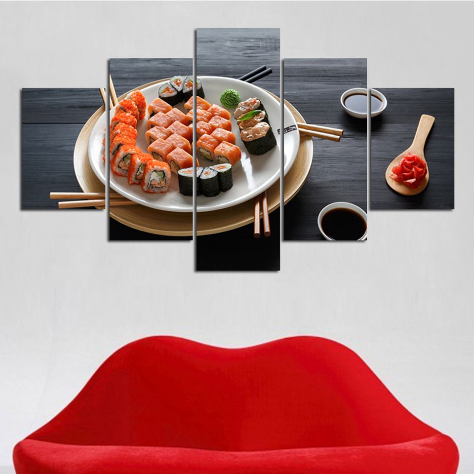 2020 Canvas Wall Art Pictures Living Room Home Decor Frame Famous Cuisine Delicious Sushi Painting Modular Hd Prints Poster From Cccofficialstore 11 05 Dhgate Com
