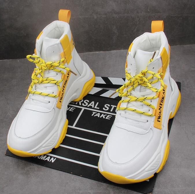satin al yeni varis erkek ayakkabi yuksek ayakkabi hip hop yuksek yuksekligi arttirmak ayakkabilari yarim bot zapatillas hombre basinda tl598 38