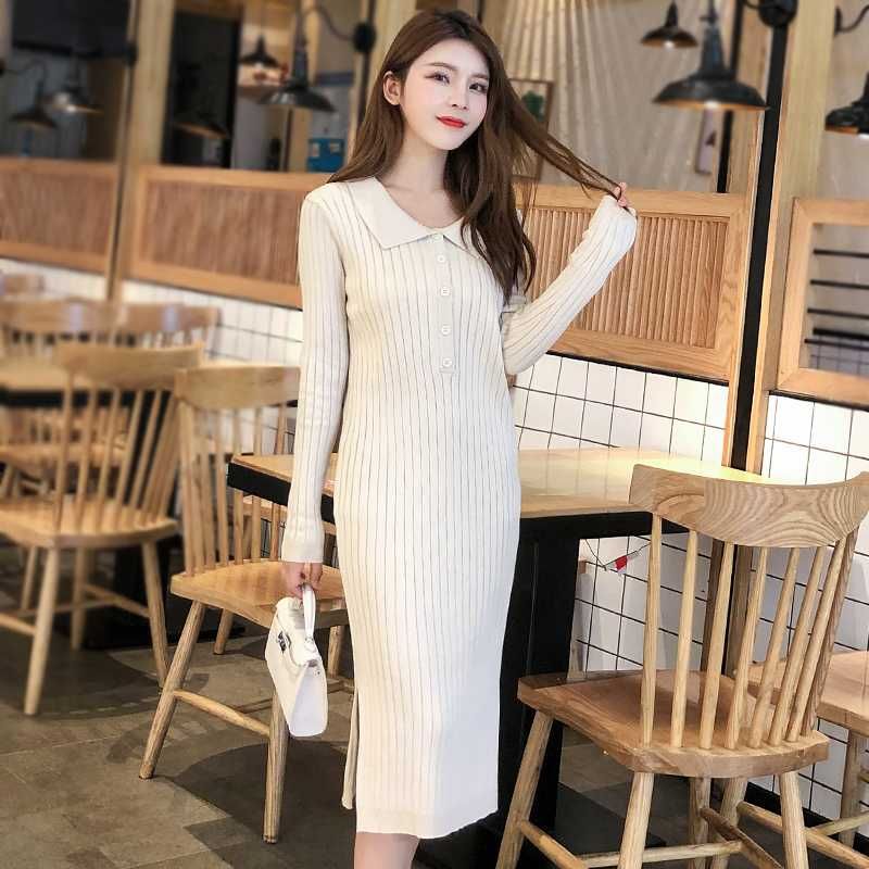 bodycon dress and cardigan