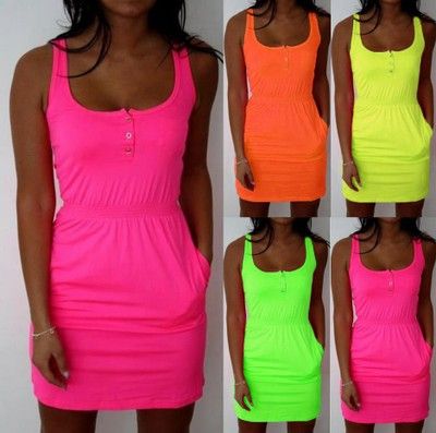 cheap neon dress