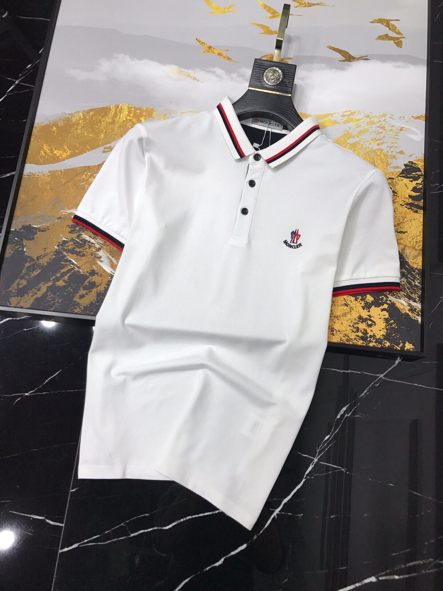 2020 M Mens Designer Polo T Shirts Red Designer Men T Shirt Luxury Logo ...