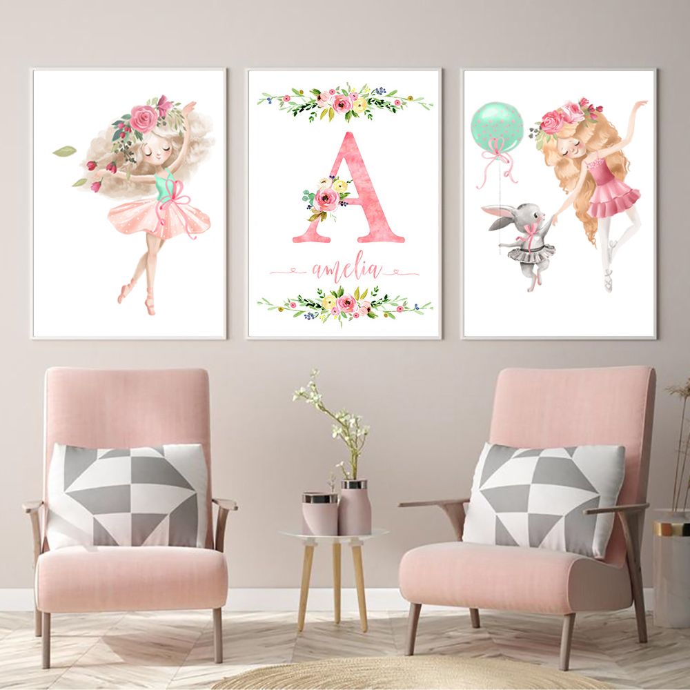 girls name wall art
