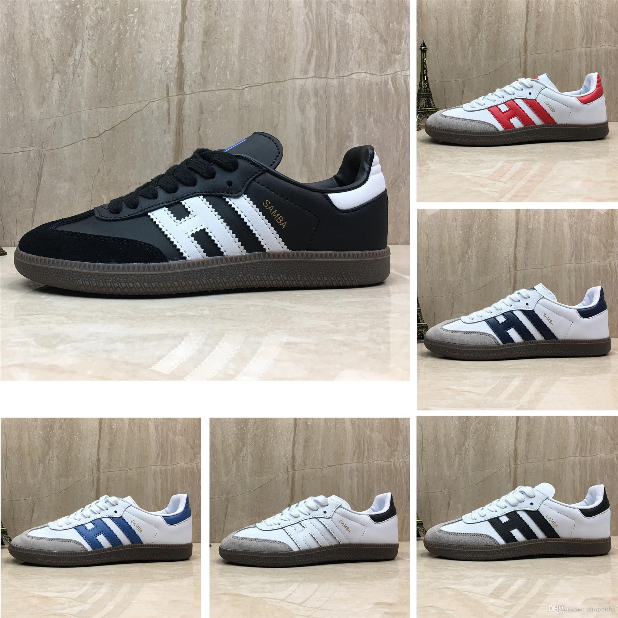 mens black samba trainers