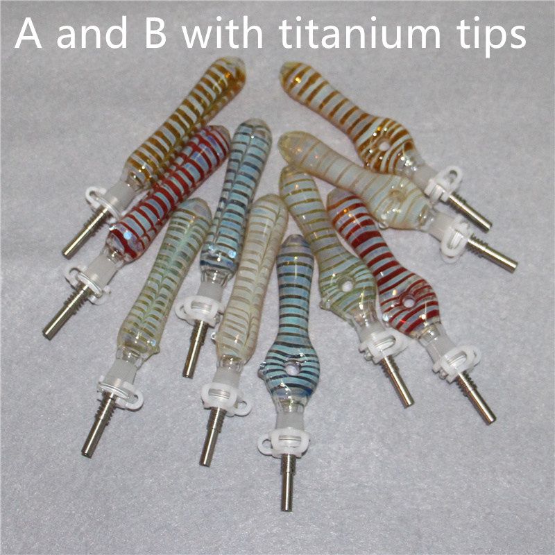 A en B met titanium tips mixstijlen