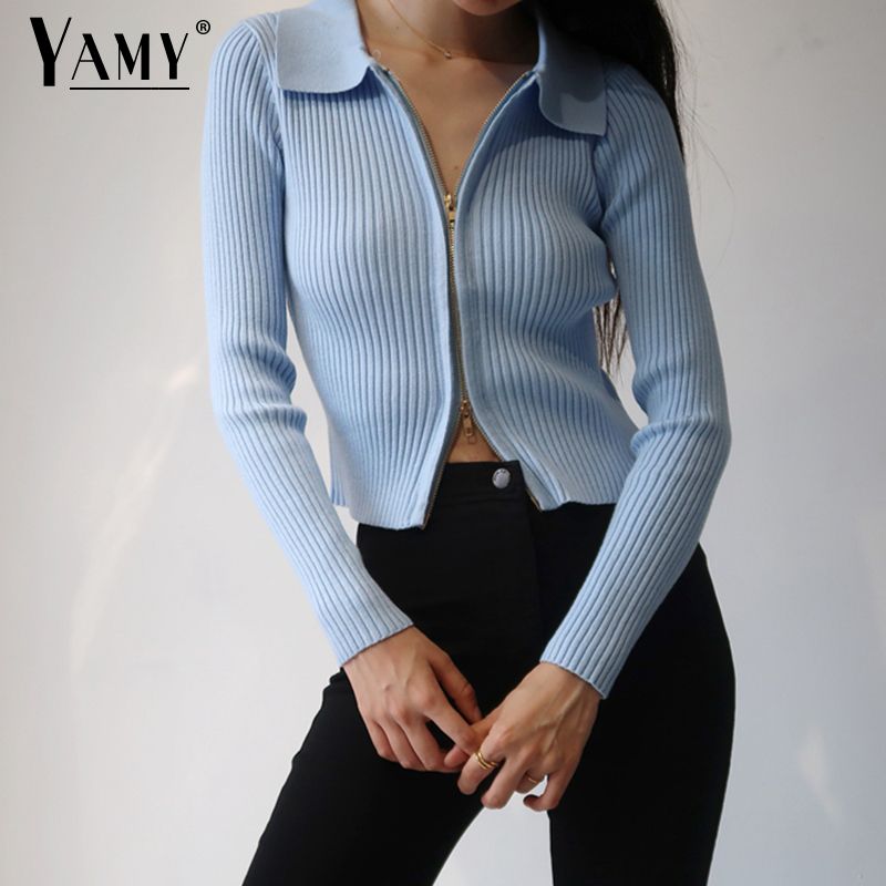 black zipper sweater womens