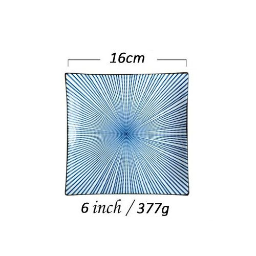 6 inch - radiale lijnen