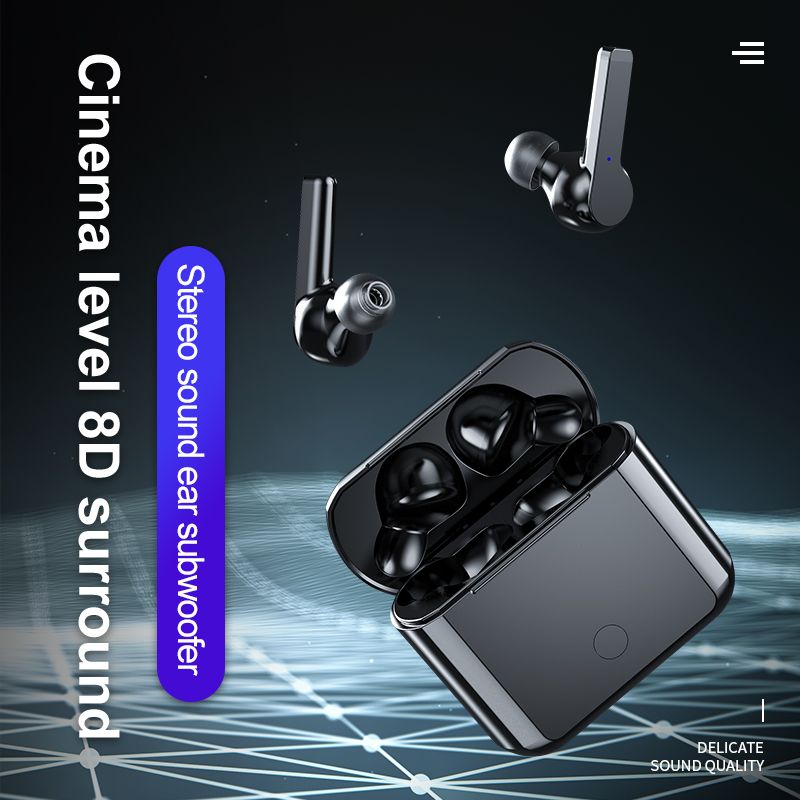 Mini Bluetooth 5.0 Auriculares Stereo Subwoofer Bluetooth 