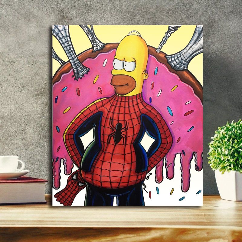 2020 Homer Simpson Anime Paintings Canvas Posters Prints Wall Art Painting Children Decorative Picture Modern Home Decoration From Highqualityok4 85 25 Dhgate Com