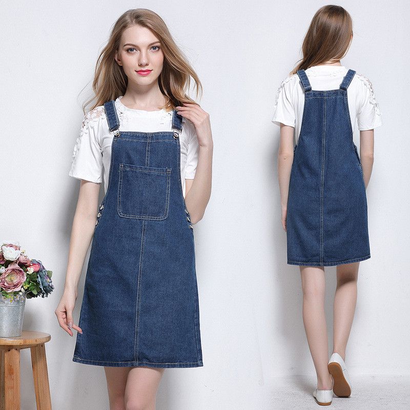 straight denim dress