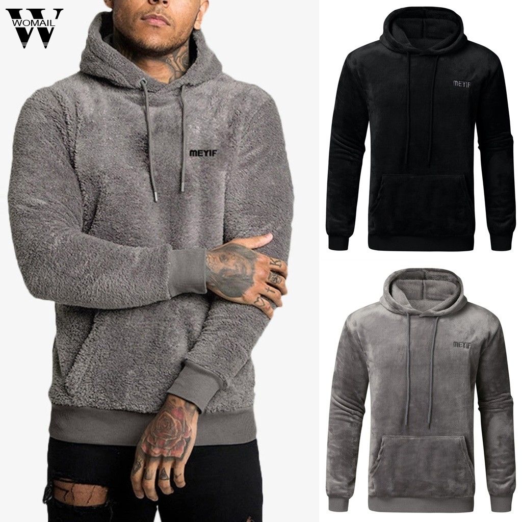plush hoodie mens