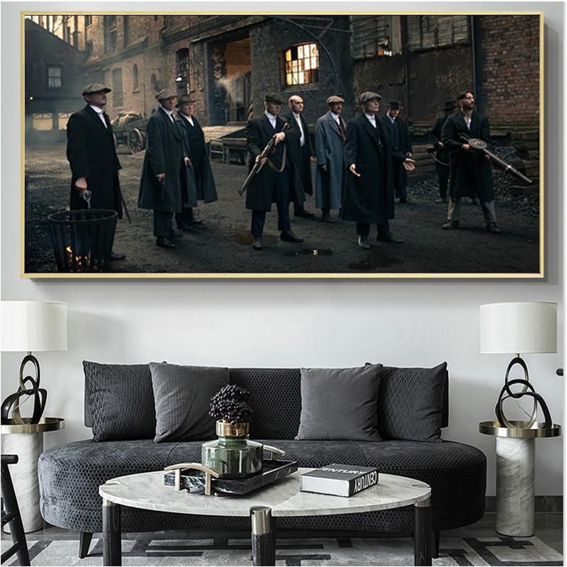 Satin Al Salon Cuadros Ev Dekorasyonu Icin Wall Art Resim Boyama Peaky Blinders Cillian Murphy Tv Programi Posterler Baskilar Film Tuval Tl13 64 Tr Dhgate Com