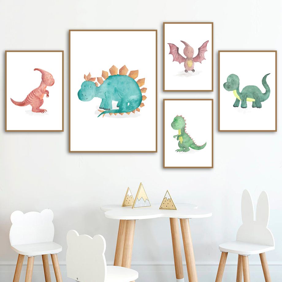 Pintado a mano Dibujos animados Dinosaurio Pterosaurio Arte de Lona Pintura Nórdica Pósteres y Impresiones Pinturas Pintado a mano Dibujos animados Dinosaurio Pterosaurio Arte de Lona Pintura Nórdica Pósteres y Impresiones Pinturas