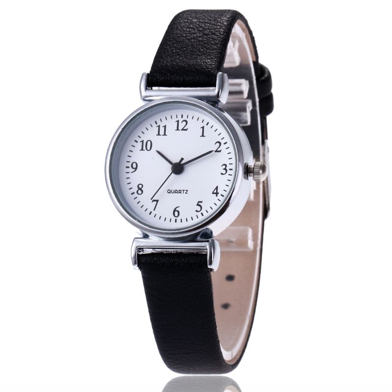 Super Thin Small Dial Women Ladies Leather Watches Silver Numbers Design Students Female Dress Quartz Wrist Watches Online Buy Watch Buy Wrist Watches From Growing Win 1 1 Dhgate Com