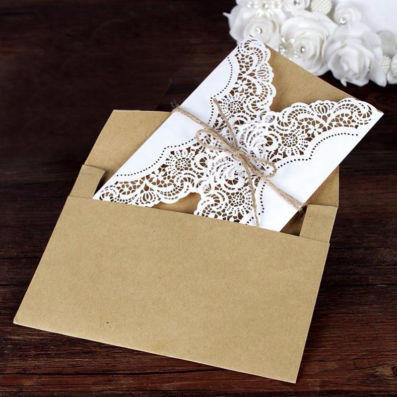 Acheter Cartes Dinvitation De Mariage Kits Avec Enveloppes Anniversaire Carte De Voeux Carte De Remerciements De Mariage Party Supplies Decoration De 25 76 Du Sakura6 Fr Dhgate Com