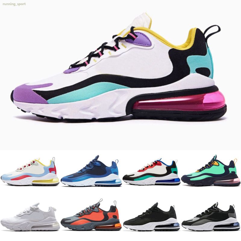 Compra Nike Air Max 270 React Reaccionar Jade Bauhaus Violeta Brillante  Hyper Pink Armaduras Off Void De Los Zapatos Corrientes Cumbre Noir  Americano Blanco Moderno Blanco Negro Azul Barato | Entrega Rápida
