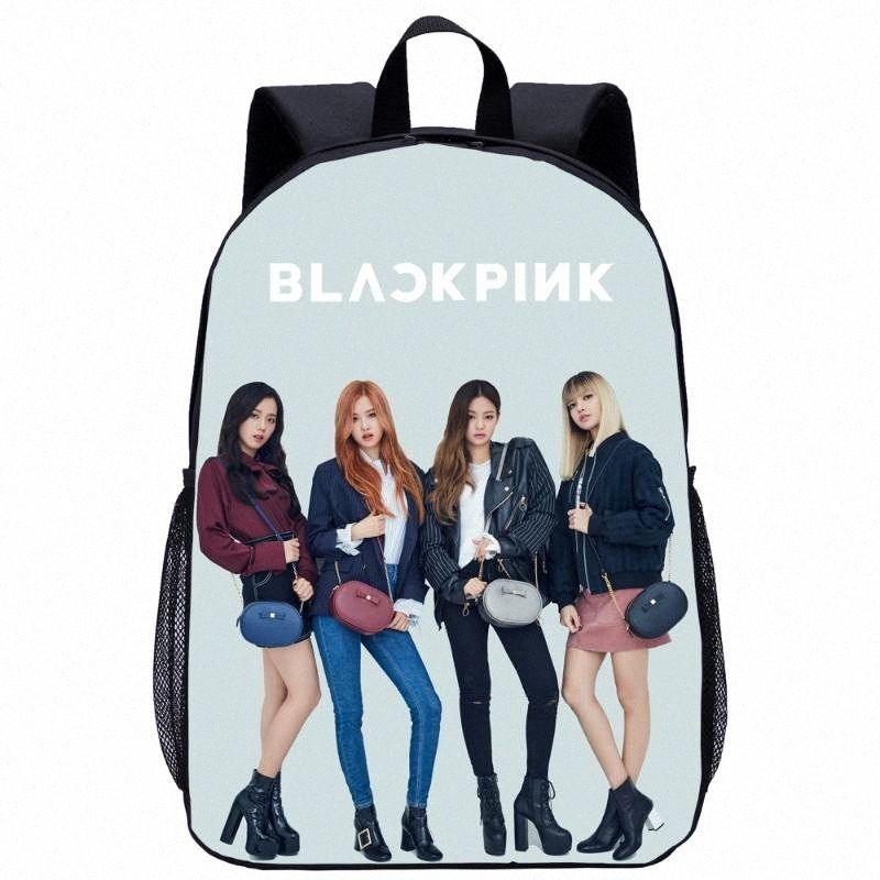 Blackpink Backpack School Bag Daypack Gift Items Laptop Bag College School Adjustable Strap Book Bag Travel School Linen Bag JISOO Jennie Rosé Lisa for Fans