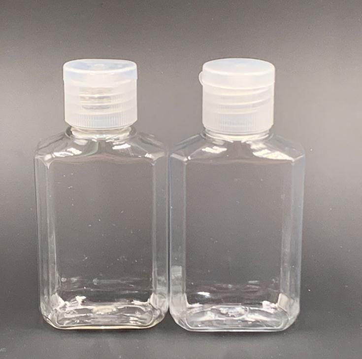 2021 60ml Empty Hand Sanitizer Gel Bottle Hand Soap Liquid Bottle Clear