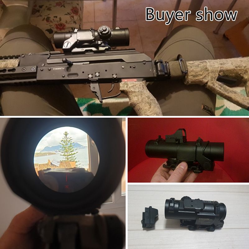 Quick Detachable Tactical 1x-4x Fixed Dual Role Optic Rifle ...