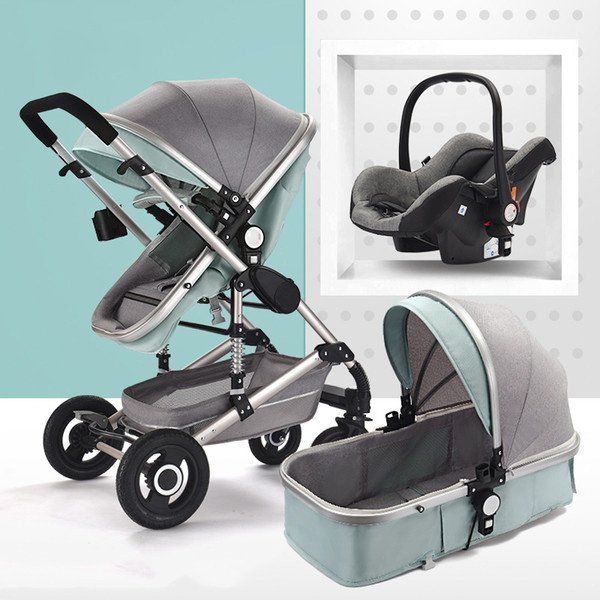 pram with carrycot and carseat