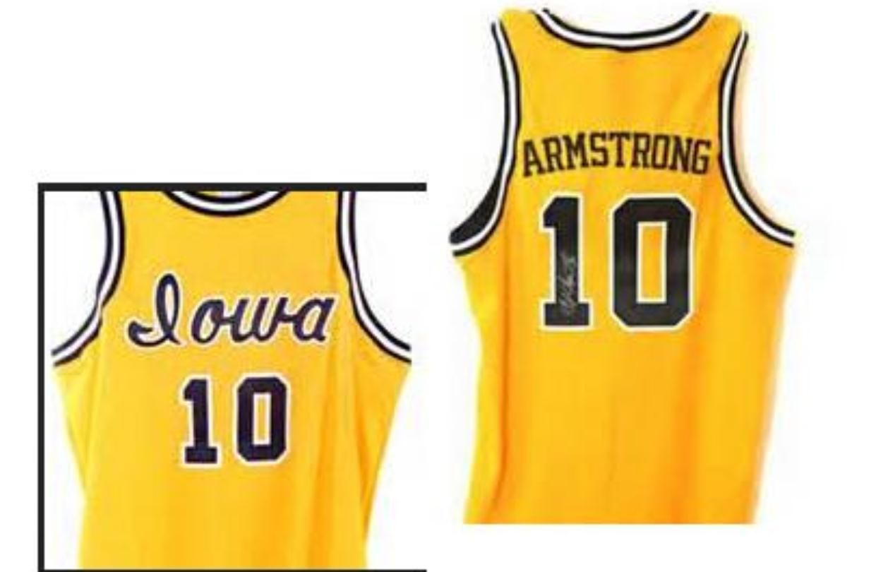 2020 Custom Men Youth Women 10 B.J. ARMSTRONG Iowa Hawkeyes College