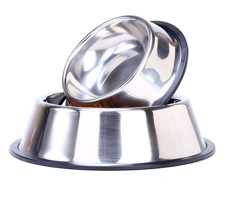 Dropship Pet Feeding Bowls Stainless Steel Non-slip Dog Bowl