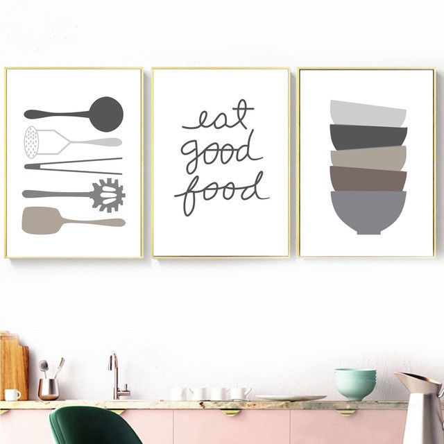 2020 Kitchen Ware Spoon Bowl Quotes Minimalism Wall Art Canvas Painting Nordic Posters And Prints Wall Pictures For Dining Room Decor From Cccofficialstore 3 81 Dhgate Com