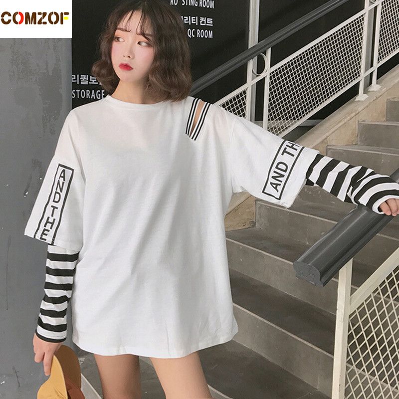oversized long sleeve t shirt womens
