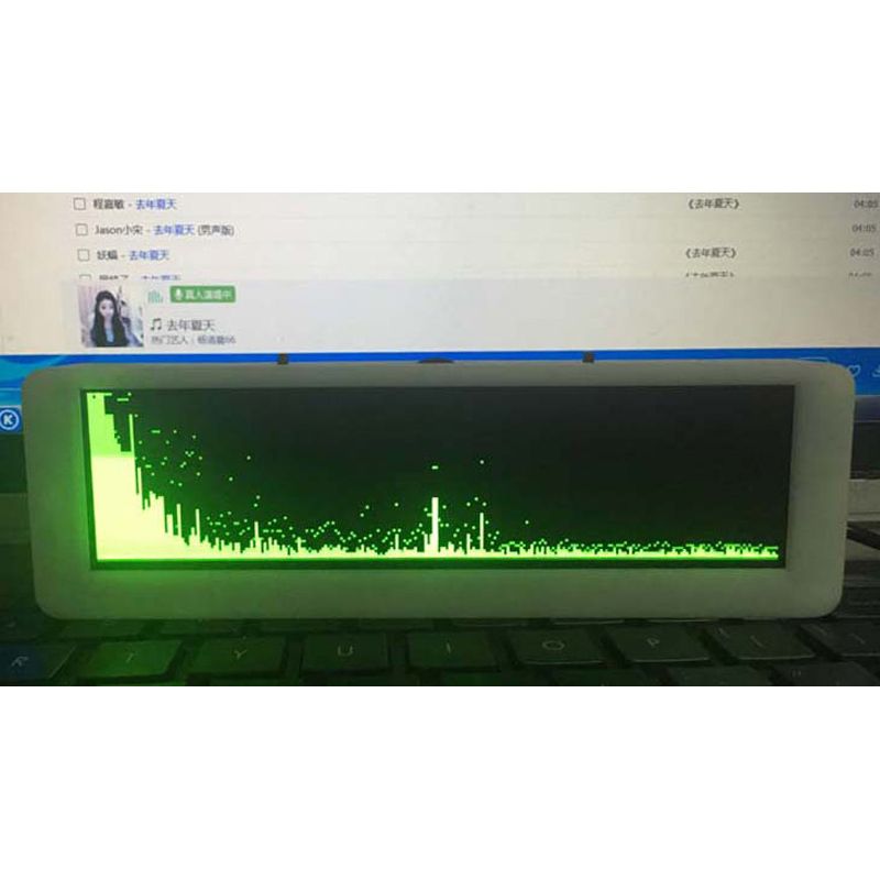 3.2 OLED Music Spectrum Display Analyzer Audio Level Indicator rhythm VU METER 
