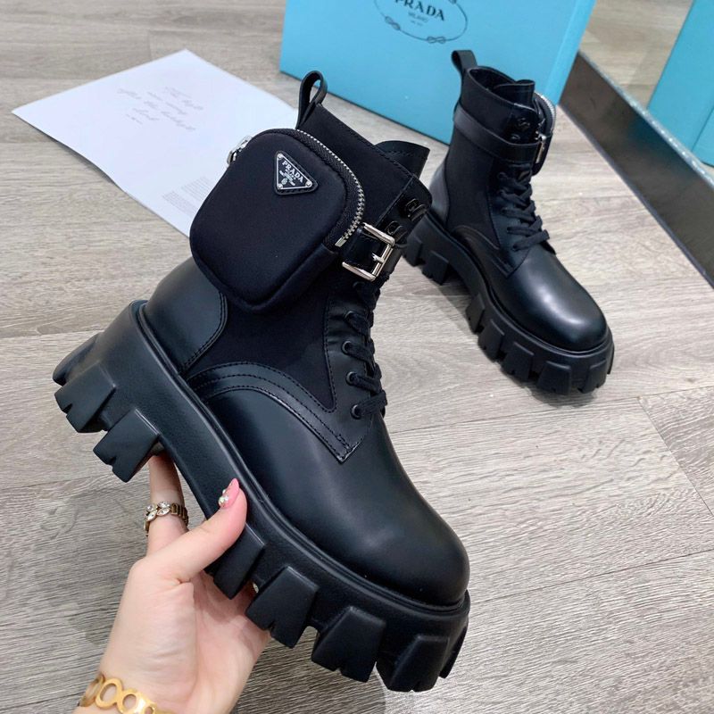 brushed rois leather and nylon boots price