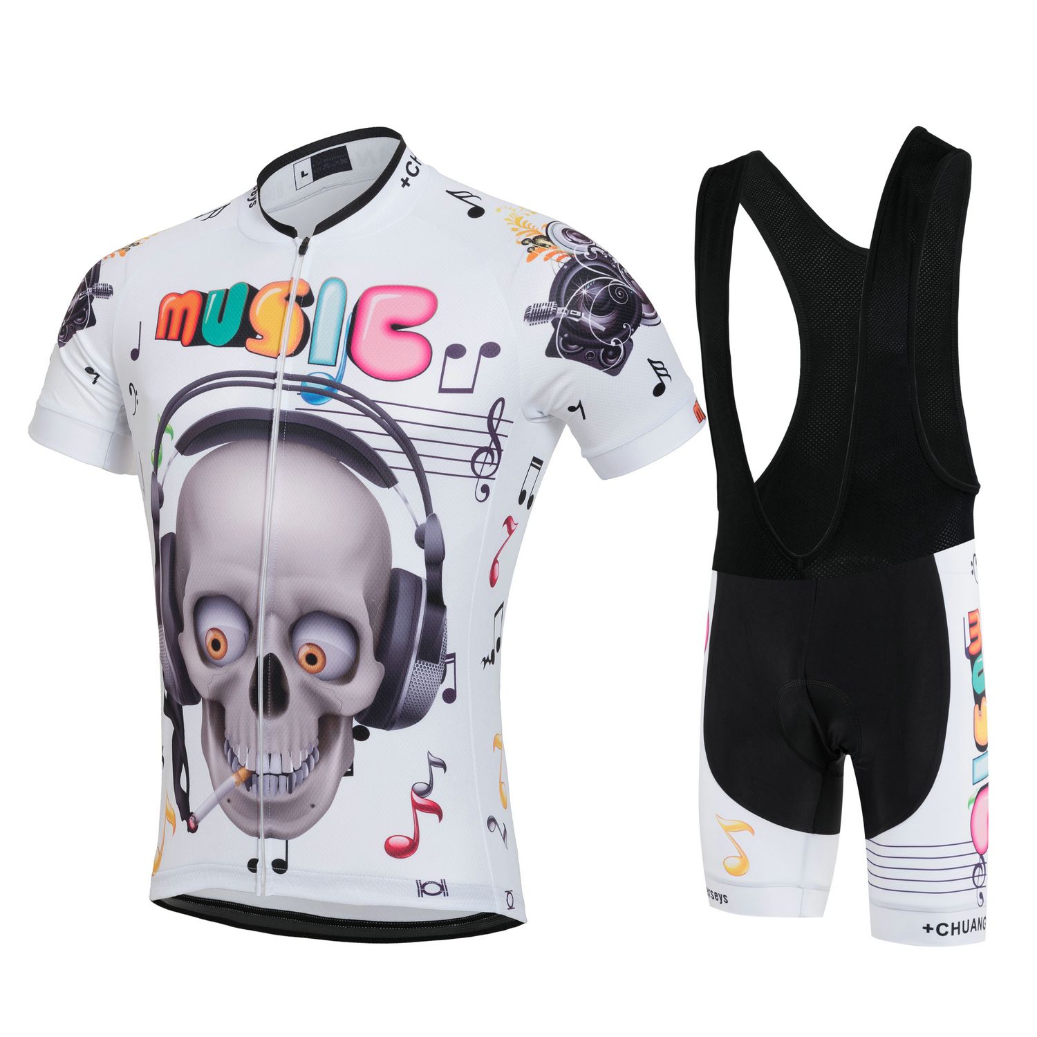 skeleton bike jersey
