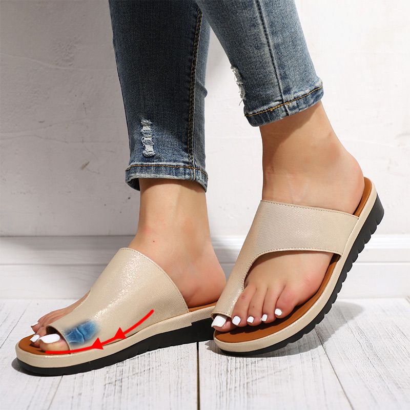 comfy toe correction sandals