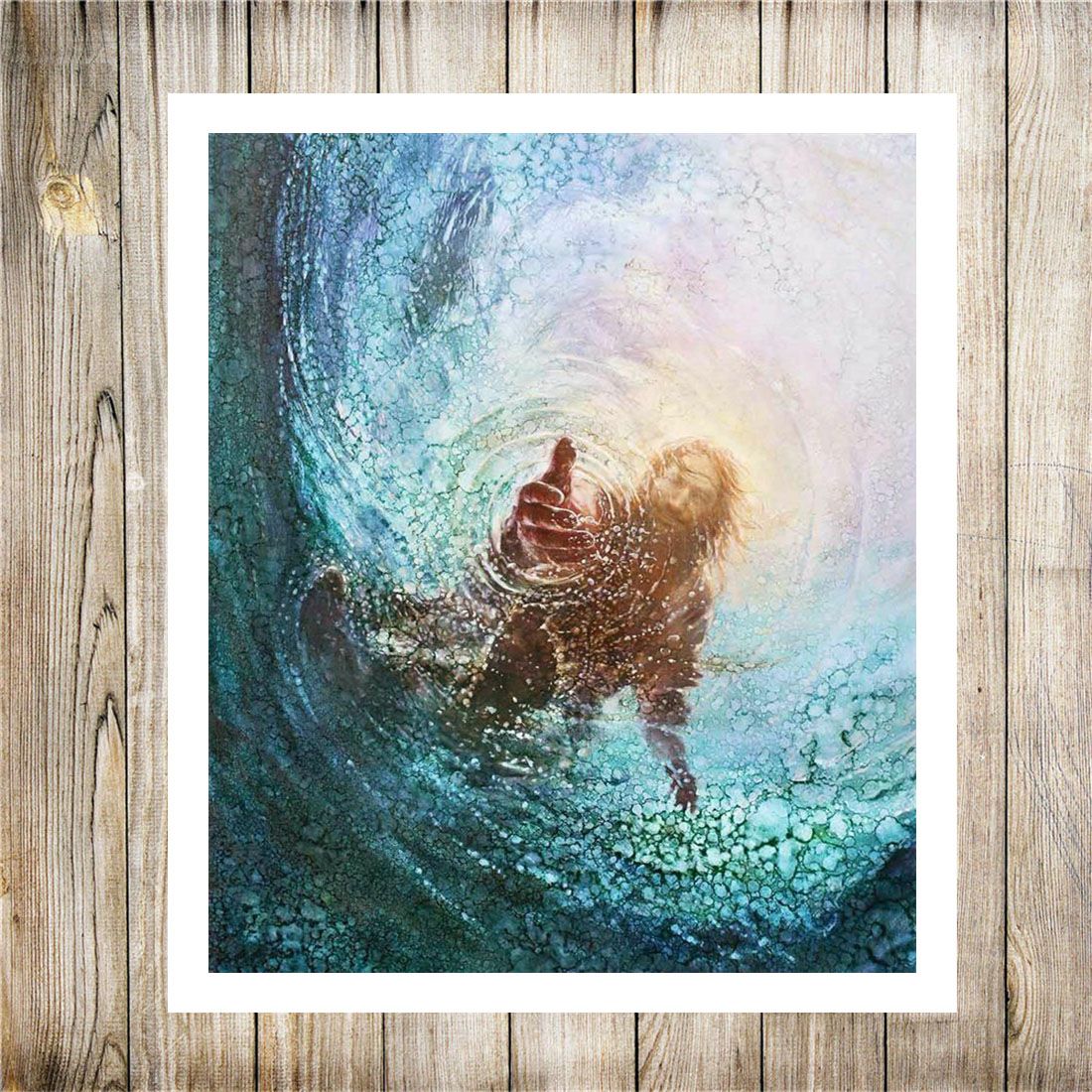 Buy Best And Latest Quantity Kim Hand Of God Jesus Reaching Hand Into The Water Canvas Painting Living Room Home Decor Modern Mural Art Oil Painting Dhgate Com