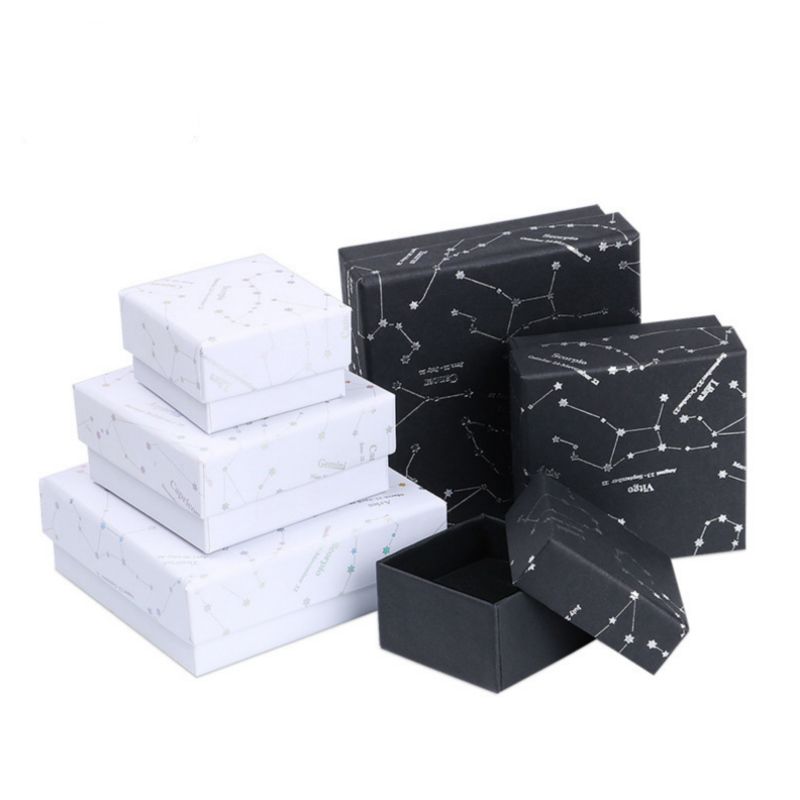 Creativa cartón de joyas cajas de regalos determinados actuales cajas presentación de almacenamiento para