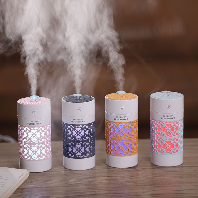 2020 Air Humidifier With LED Night Lamp Mini Fan Aroma Essential Oil