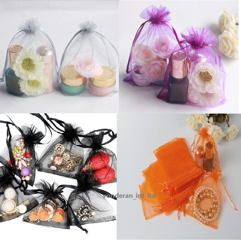 Drawstring Organza Bags Wedding Gift Case Candy Storage Jewelry Packaging Bag