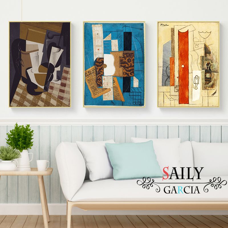 2020 Abstract Violin And Guitar Posters And Prints Cafe Bar Wall Art Canvas Painting Picasso Cubism Wall Pictures For Home Decoration From Cccofficialstore 3 Dhgate Com