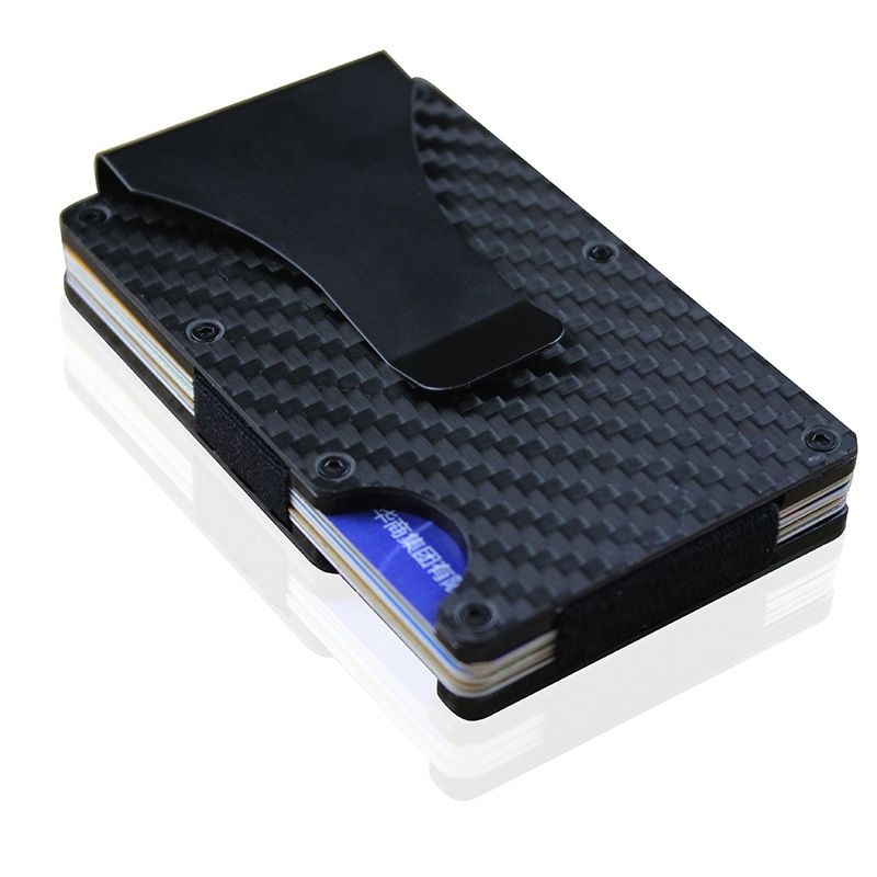 Best Mens Money Clip Aluminum RFID Mini Purse Handbag Credit Card Holders Business Slim ...