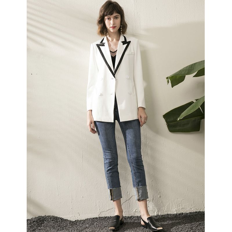 black formal blazer womens