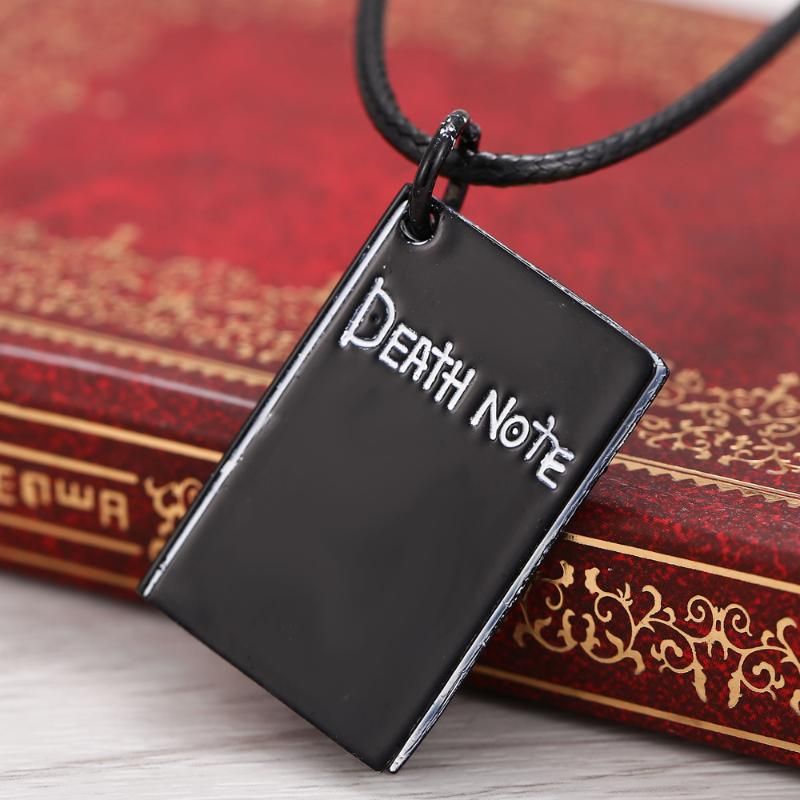 Wholesale Anime Death Note Necklace Men Metal Black Book Logo Pendant Necklace For Women Jewelry Accessories Rope Chain Choker Collares Handmade Jewelry Charm Necklace From Fabuline 14 12 Dhgate Com