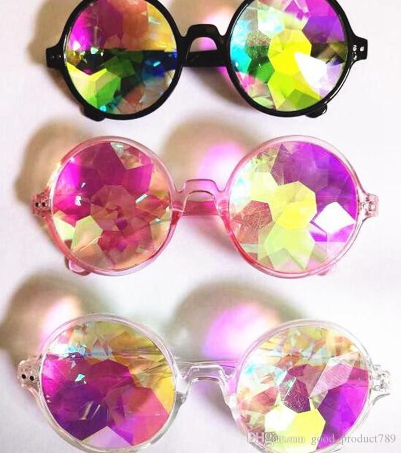 rainbow kaleidoscope glasses