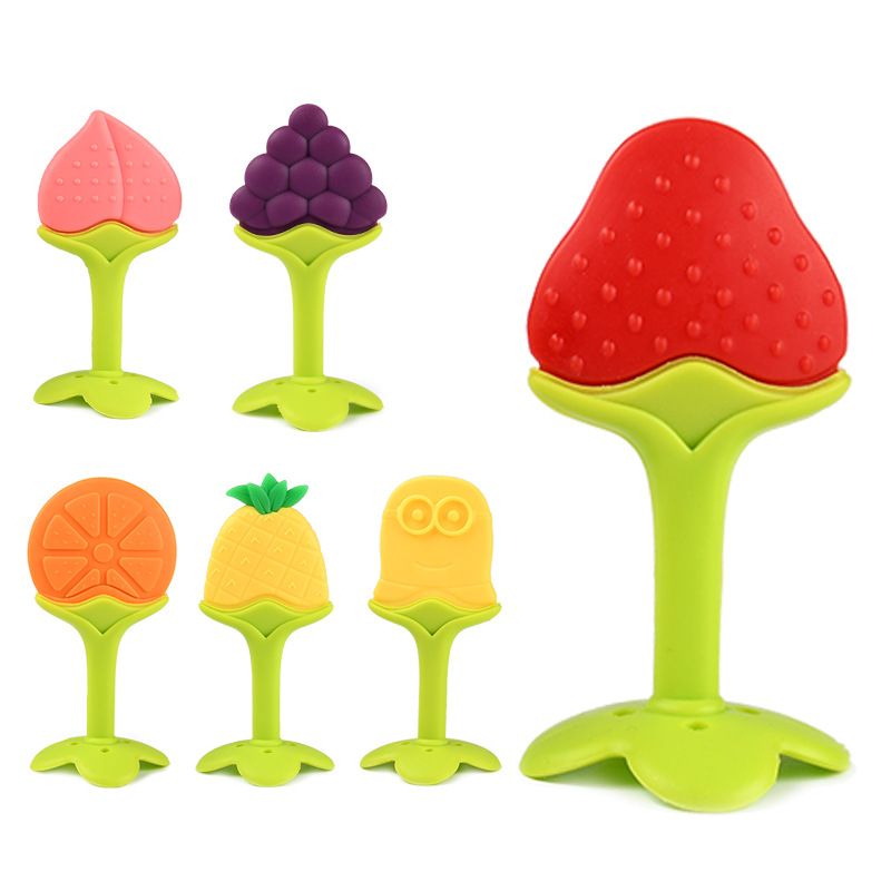 strawberry baby teether