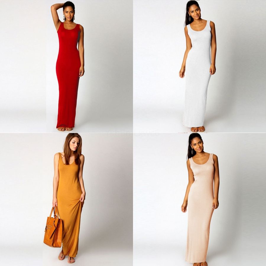 cute white maxi dresses