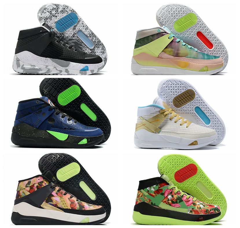 2020 KD 13 EYBL Mens Womens Basketball Shoes Bred Funk