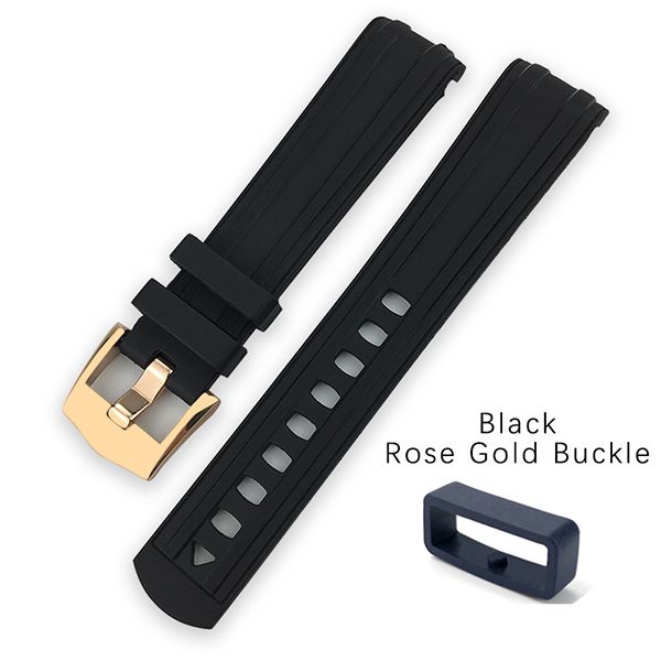 20mm Black rose buckle